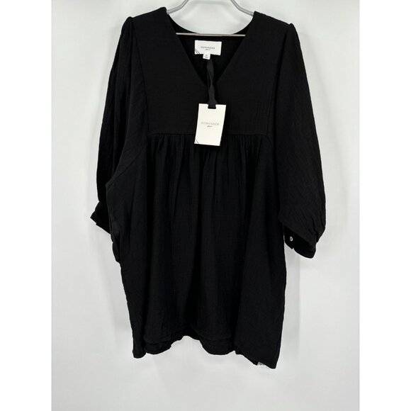 Tuckernuck Dresses & Skirts - Pomander Place by Tuckernuck Black Gauze Millie Dress sz M Mini Length Swing